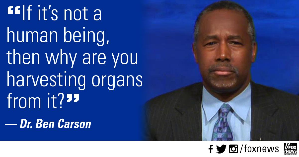 FoxNews's tweet photo. ICYMI: @RealBenCarson reacted to the #PlannedParenthood controversy tonight on #KellyFile. http://t.co/ZNuUa4ACdY http://t.co/4PprYgBFda