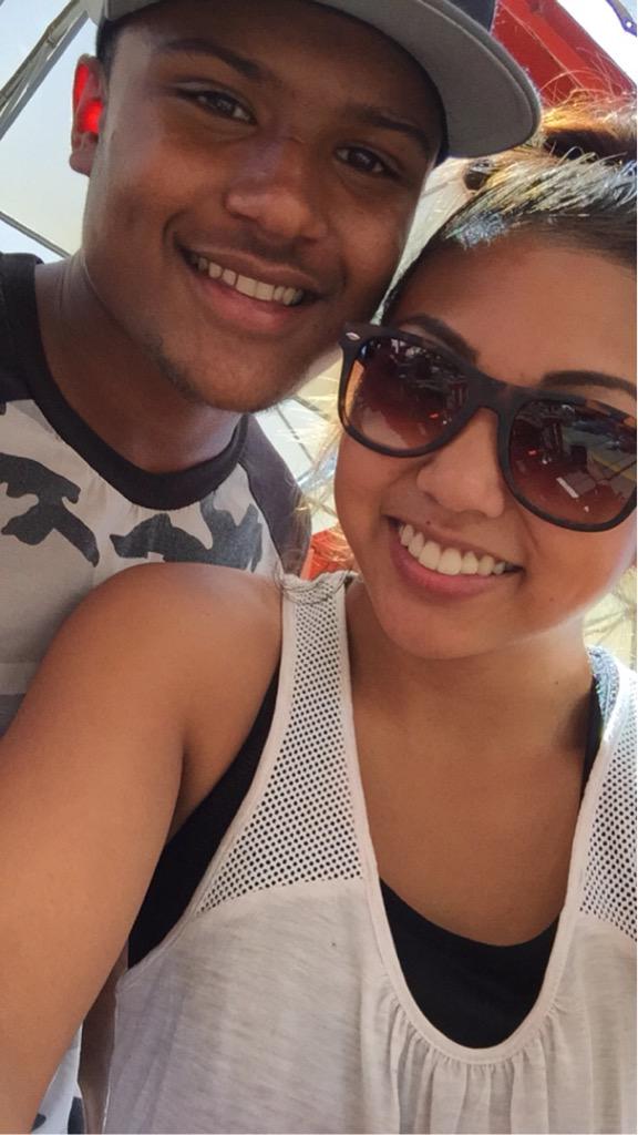 Lexytiana's tweet photo. He can never take a normal smiling picture.. It's always hella pictures before he does lmao😍💘 #HisDimples http://t.co/7SVJLhQL17