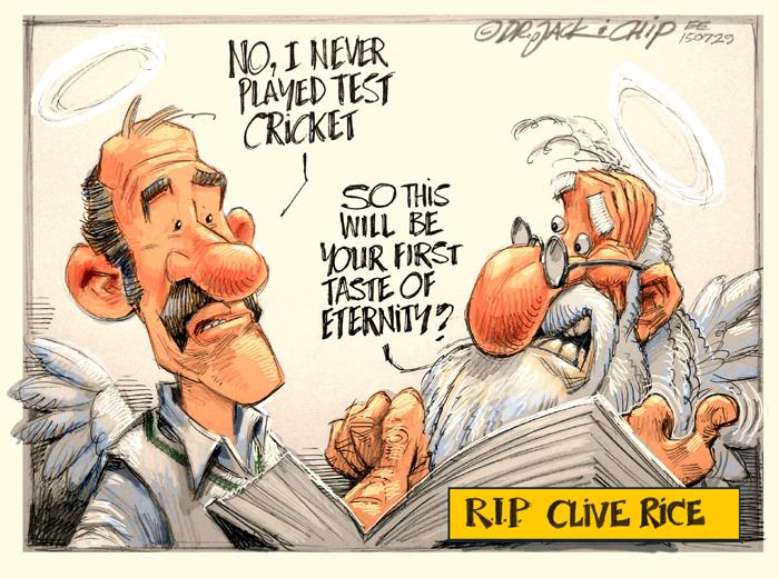 Rawesxme's tweet photo. [CARTOON] RIP #CliveRice http://t.co/34JThomzQp By Dr Jack &amp; Chip of @africartoons http://t.co/RzhoDIL5mk"