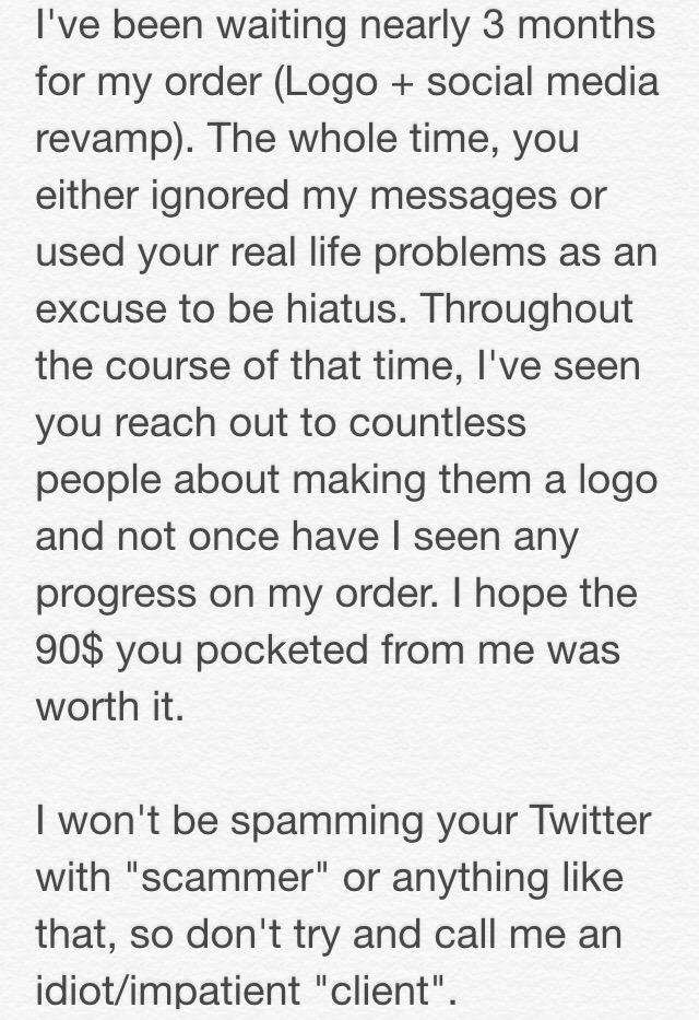 RektlessMods's tweet photo. @MikeGoldfield_ this will be the last time you'll hear from me. http://t.co/wYCh1EpU7h