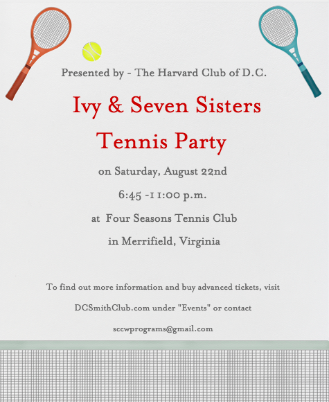 DCSmithClub's tweet image. Thanks @HarvardDC for the invite! See you there! #matchset