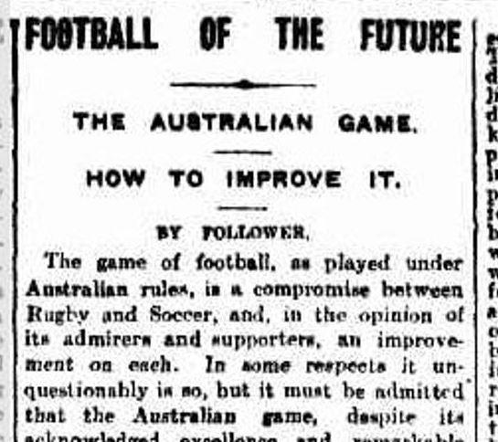 This 1911 article proves congestion is footy's 104-year-old problem trib.al/zGkChuX
