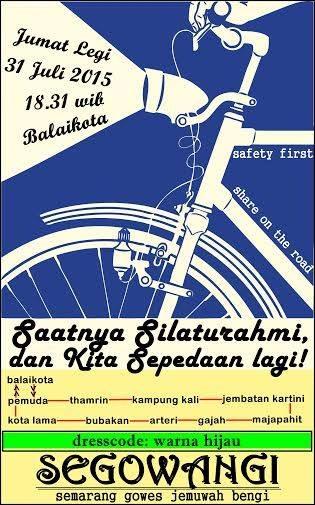 Semarang Gowes Jemuwah Bengi #segowangi18 <a href="/ganjarpranowo/">Ganjar Pranowo</a> <a href="/hendrarprihadi/">Hendi (Hendrar P)</a> | pit-pitan karo silaturrahim