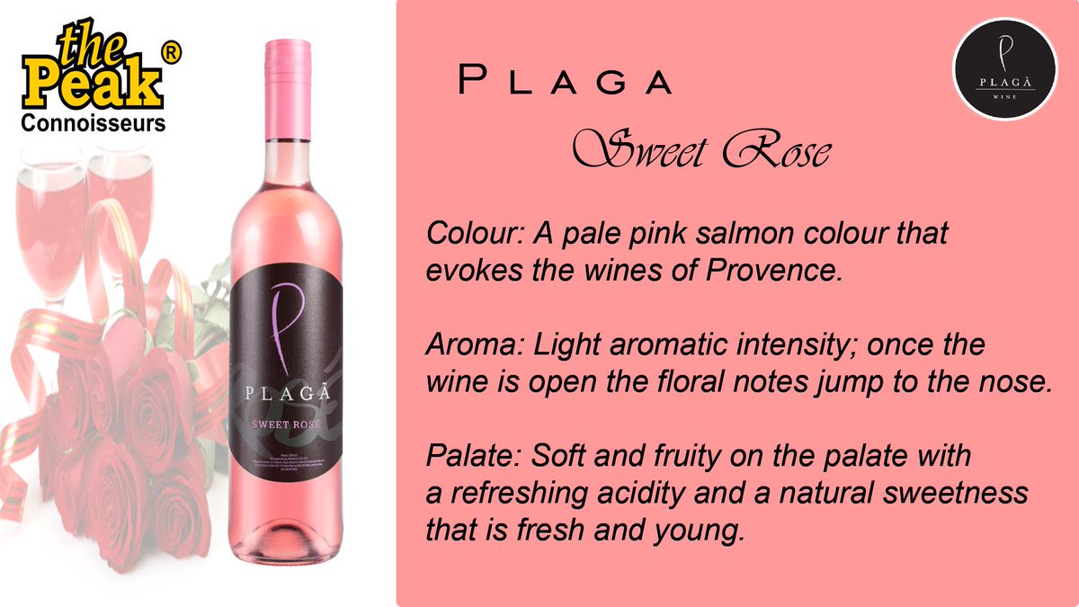 Peakwineonlinecom On Twitter Plaga Sweet Rose 750ml Http