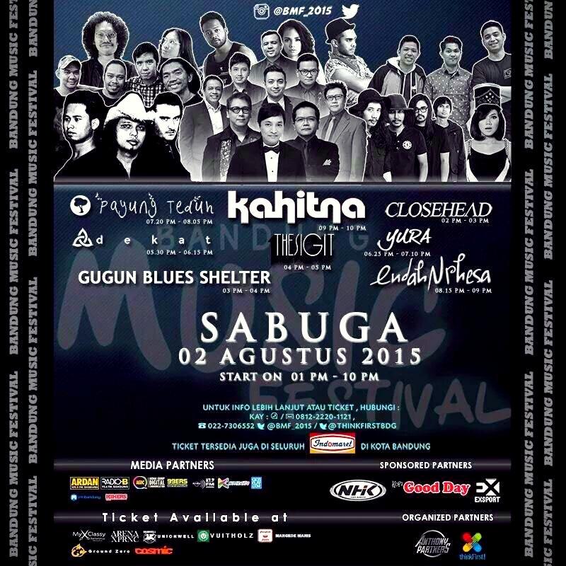 Minggu 2 agust'15 @closeheadCH liveperform at Sabuga Bdg. Buat teman2  yg blm pnya tiket bisa hub. Line Raditya_cole