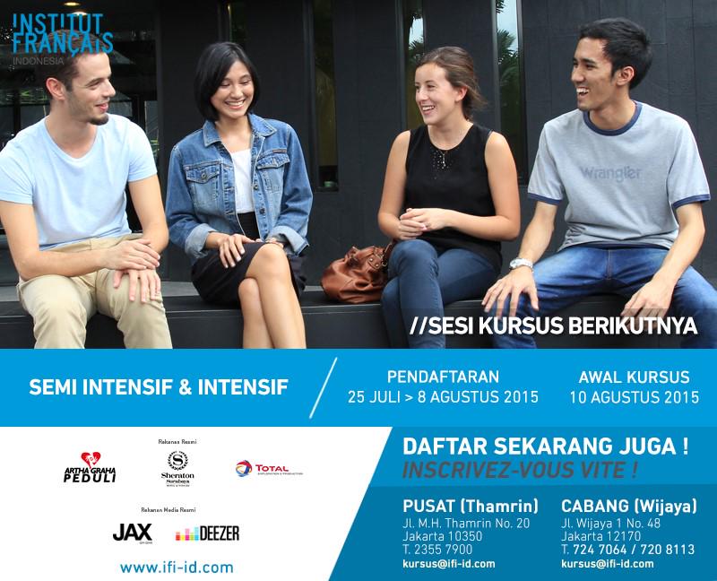 KursusPrancis's tweet photo. Bonjour! Pendaftaran kursus Intensif &amp; Semi-intensif periode Agustus telah dibuka. Berikut jadwal untuk kelas pemula: http://t.co/qxWY4teO8O