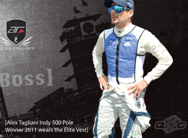 Intercoltech's tweet image. Alex Taglini, winner of the Indianapolis 500 2011 keeps #Kewl wearing the Elite Vest
#HyperKewl #HeatStress #Bahrain