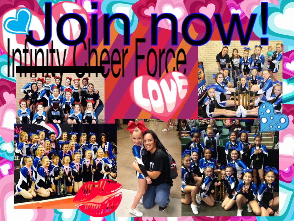InfinityCheer08's tweet image. need more cheerleaders! Contact me us! amazing,affordable #farmers #FMHS #lisd Staff@infinitycheerforce.com