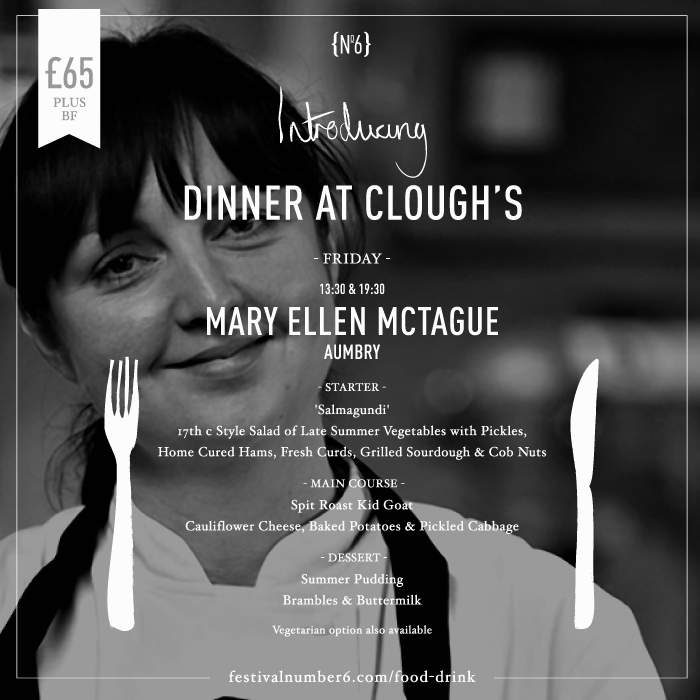 festivalnumber6's tweet photo. Award winning Manchester chef @MaryEllenMcT of Aumbry creates Friday's Long Table Banquet at #FN6... http://t.co/k3u8wz2zAk