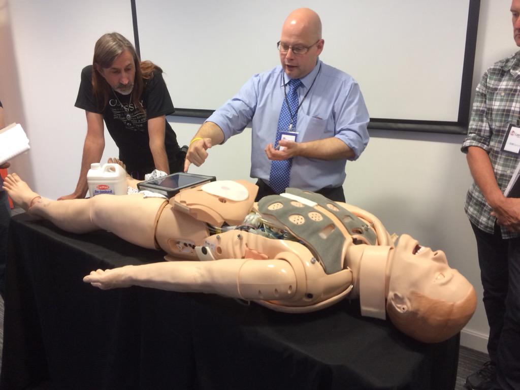 ENUSCSC's tweet photo. Great tips &amp; tricks for SimMan 3G with Nick from @laerdalmedical #SGASPiH15 #unlockthepotential #innovative http://t.co/7Y7ZResIuZ
