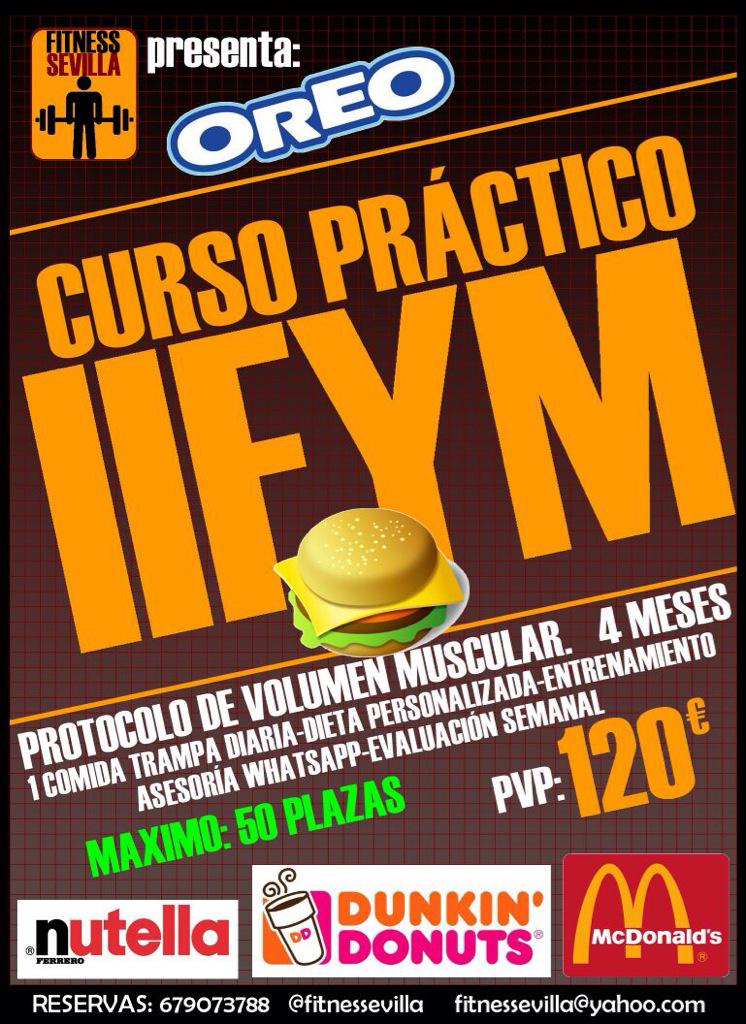 FaIillo's tweet photo. Queda inaugurado el

🍔🍔🍔🍔🍔🍔🍔
CURSO PRÁCTICO IIFYM
🍔🍔🍔🍔🍔🍔🍔
Todos los RT tienen 20€ de descuento en todos los servicios http://t.co/RqCxhHbQlq