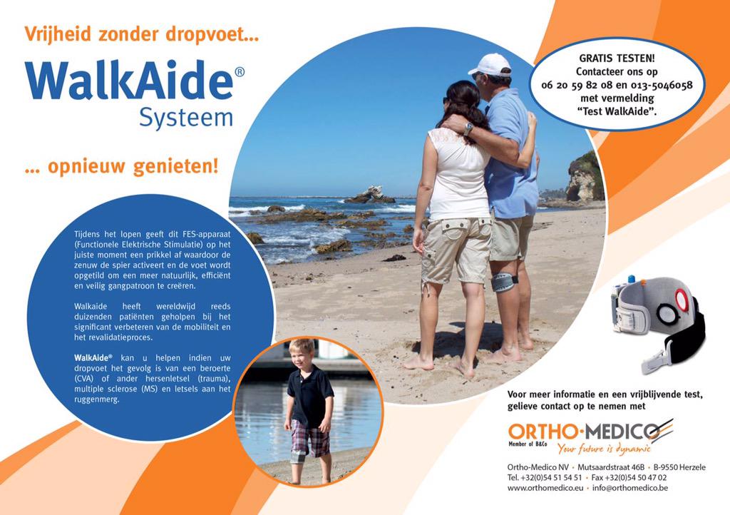 OrthoMedico's tweet photo. Ortho-Medico is distributeur voor WalkAide in Benelux. #CP #CVA #dropfoot #dwarslaesie #klapvoet #MS #WalkAide http://t.co/vyWF7FM13r