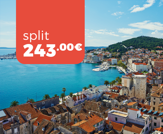 Fluturime nga Shkupi në Split (përmes Zagrebit) gjatë muajit gusht me çmime duke filluar nga 243€/kthyese!