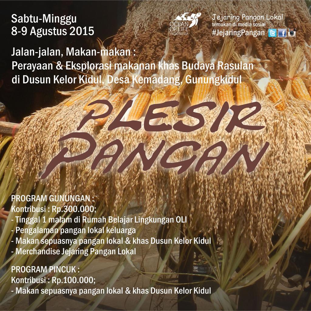 hermitianta's tweet photo. PLESIR PANGAN 9 Agustus 2015, jalan2 dan makan2 di Dusun Kelor Kidul, Gunungkidul - @OceanOfLife_ID #JejaringPangan http://t.co/mwS32F6UIZ