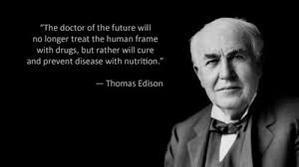 TheGutGeek's tweet photo. "The doctor of the future will no longer treat the human frame with drugs..." - Thomas Edison http://t.co/ZZwkfdADQM