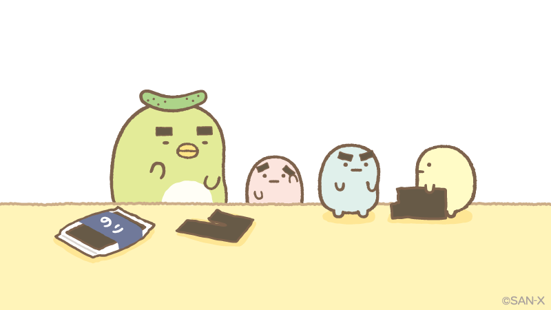 ぺんぎん？は、たぴおかたちと海苔あそび中… ＃おすしの会