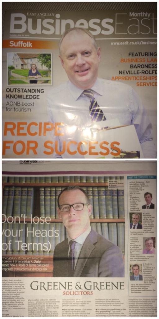 GreeneGreeneLaw's tweet photo. Good recent press @ClassiccarsBTL in @buryfree, #MichaelBatty in http://t.co/WLwpoAq2ys & @markdalybse in @EADT24 http://t.co/4h6tsfpiMU