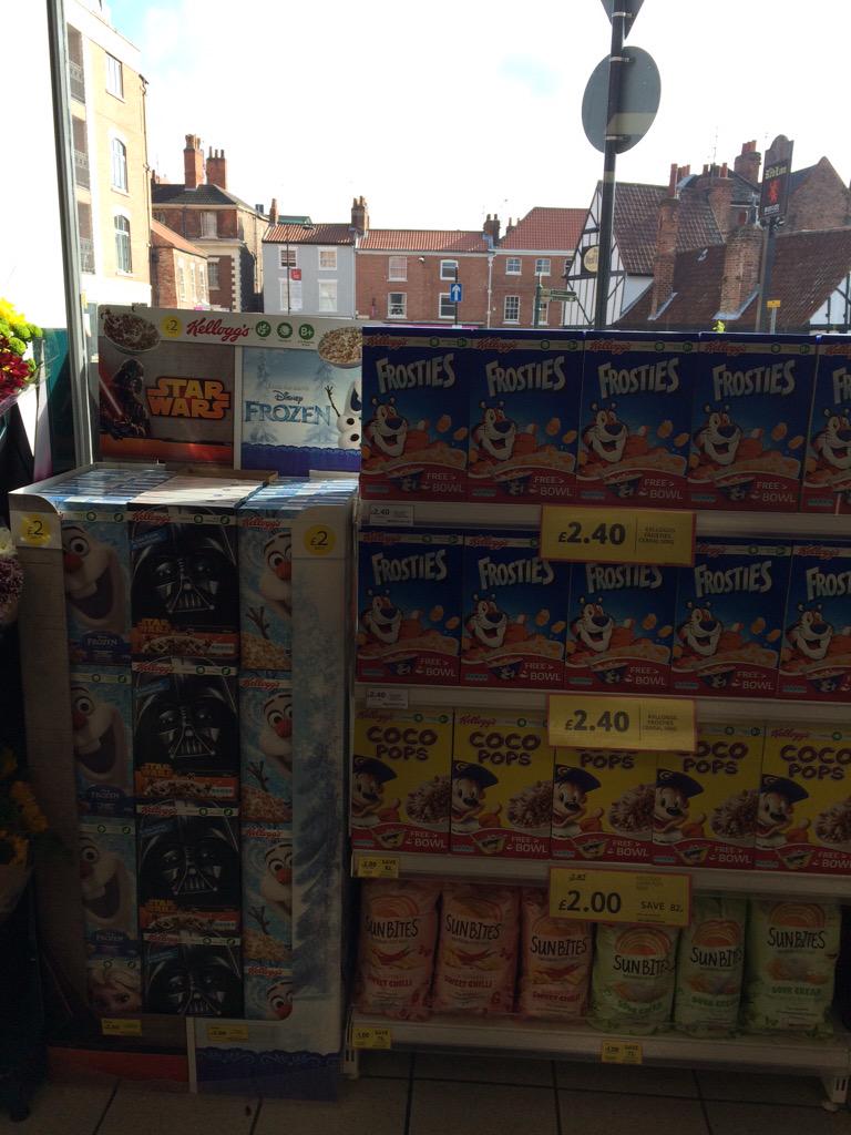 New Star Wars and Frozen cereal now on sale <a href="/TescoPiccadilly/">Tesco Piccadilly</a> <a href="/Nozzaldo/">Steve Newell</a> <a href="/EmmaBaker31/">Emma Baker</a>