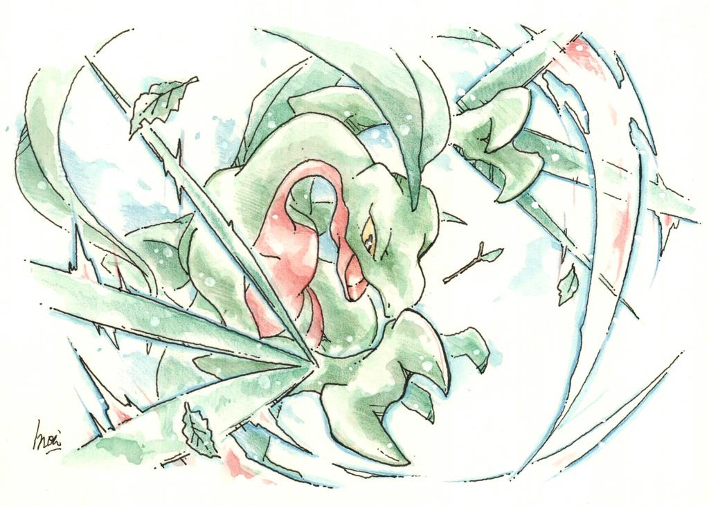 Inori アカウント引っ越し中 今日のポケモン図鑑 ｎｏ ２７５ ジュプトルの シザークロス Http T Co Zknyakwwpi Twitter