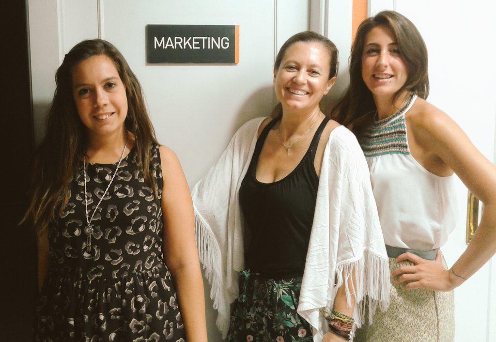 El equipo de Marketing en su nuevo laboratorio de ideas y creatividad <a href="/vanesa_massMK/">Vanesa Martinez</a> <a href="/OHgraphicdesign/">Concha Olarte</a> <a href="/eunatebl/">eunate versetto</a>