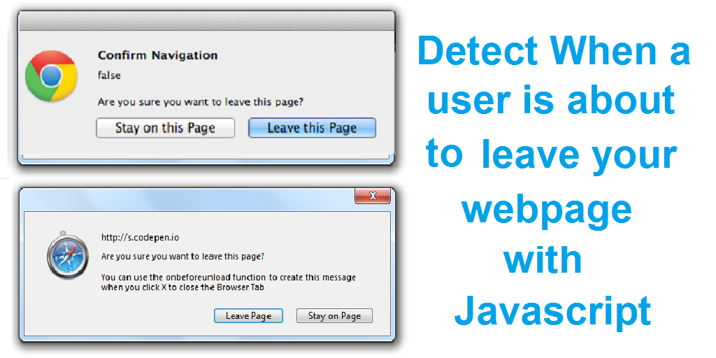 nodenow's tweet photo. Detect if Browser is about to close in #javascript
#webdev #webdesignt #html5 #css
http://t.co/qSvHKl7yJ3 Code… http://t.co/BaTLxb5mlN