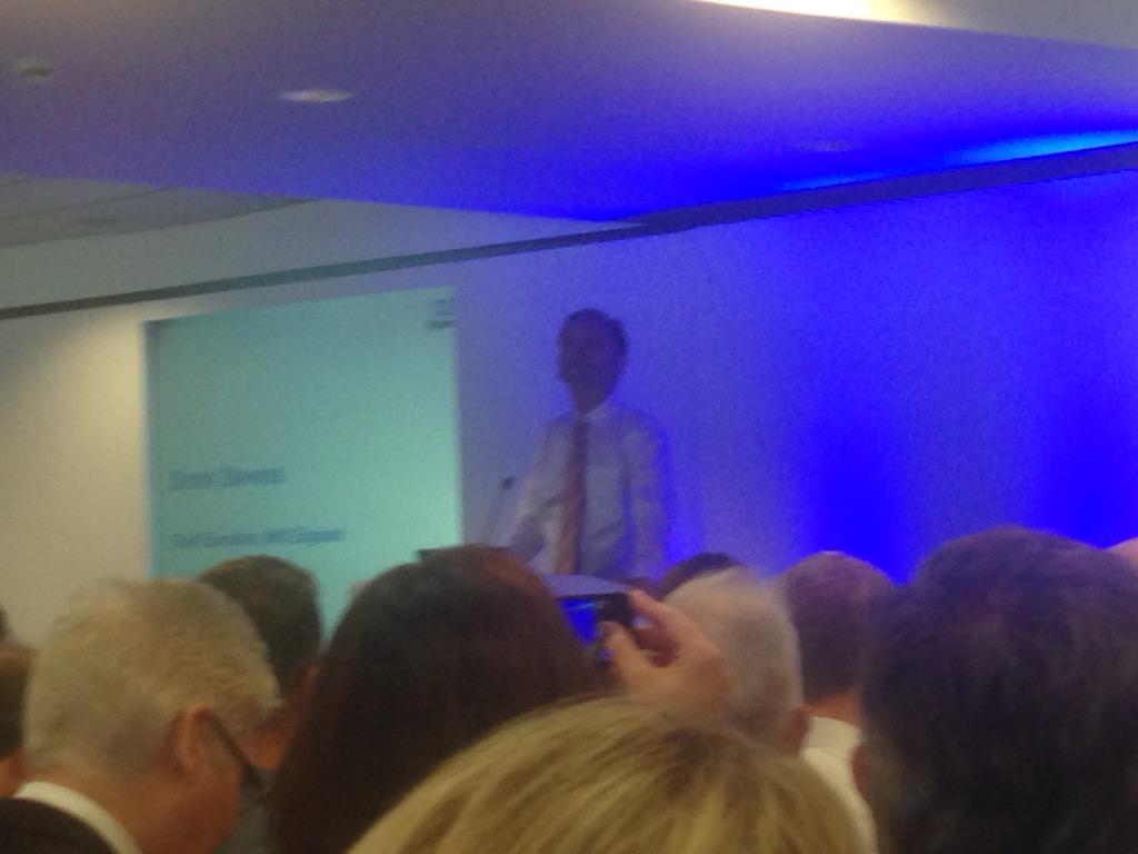RobChesters1's tweet photo. Listening to Simon Stevens @ NHS Test Beds matchmaking event. http://t.co/fCTmCTK54O