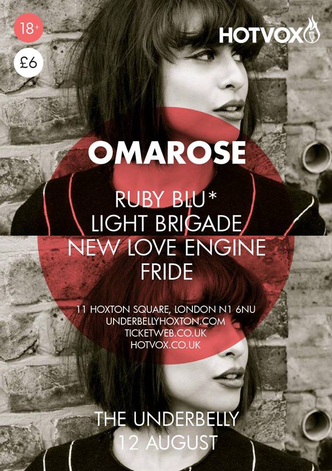 Hot_Vox's tweet image. An amazing line-up down @zigfridhoxton on Wednesday 12th August, grab your tickets here: ticketweb.co.uk/event/185269