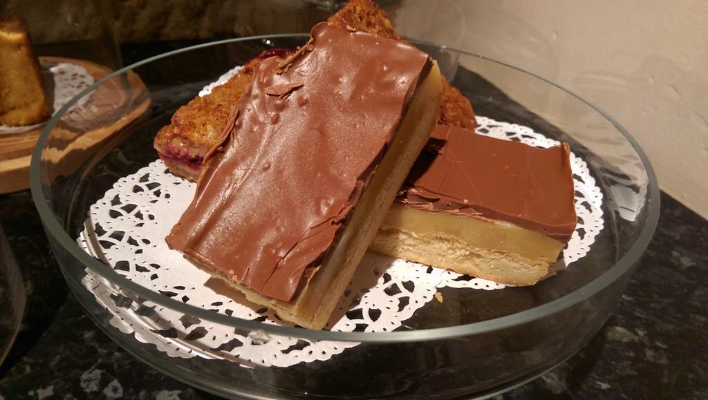 Heidi's #millionaireshortbread to add to our ever-growing cakes menu! Looks tempting.... #homebaking #huddersfield
