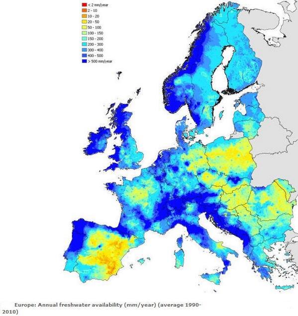 #SabíasQue el 18% de la población europea reside en países con estrés hídrico #Sostenibilidad
