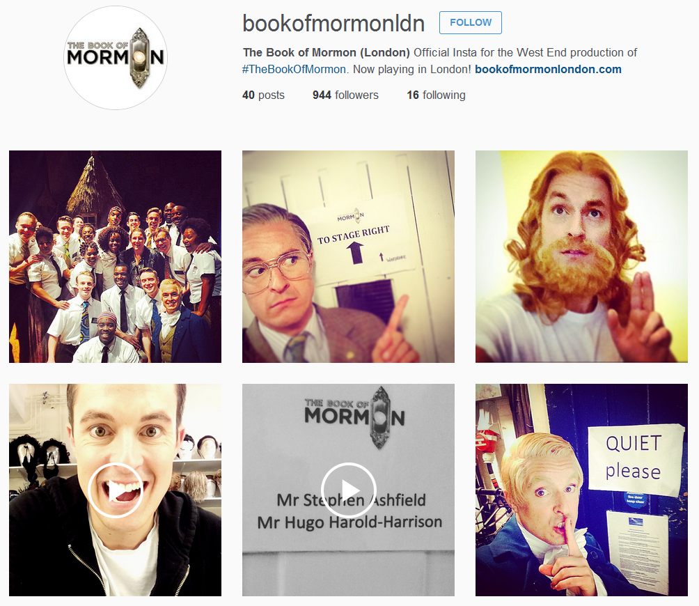 bookofmormonuk's tweet image. Dear YOU.

@HugoHHarrison is blowin' God's mind with every #BOMbackstage post. Follow: instagram.com/bookofmormonldn

Fanks.
