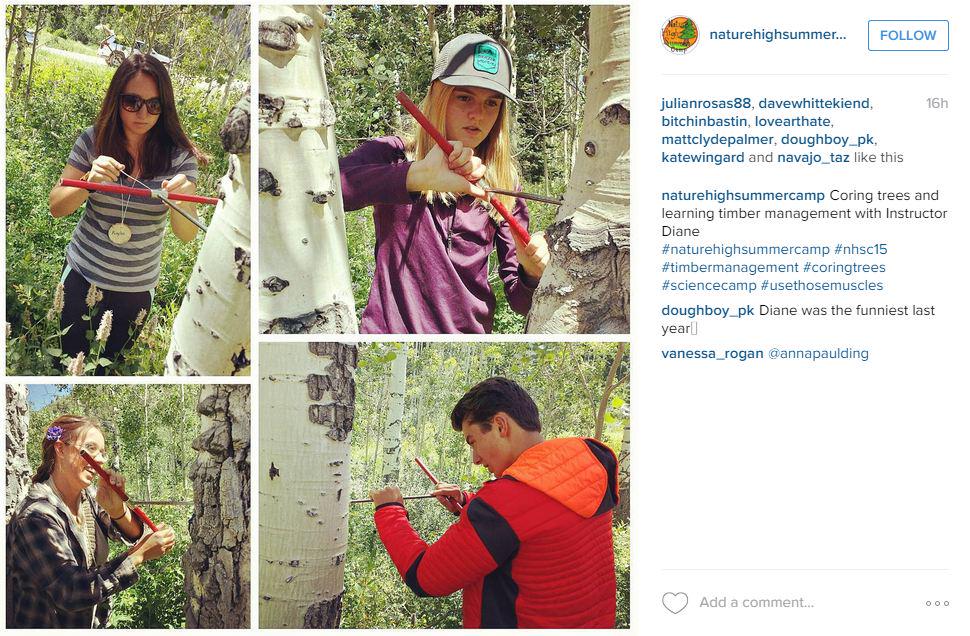 You should follow Nature High Summer Camp on Instagram for great posts! #outdooreducation #handsontheland #NHSC15