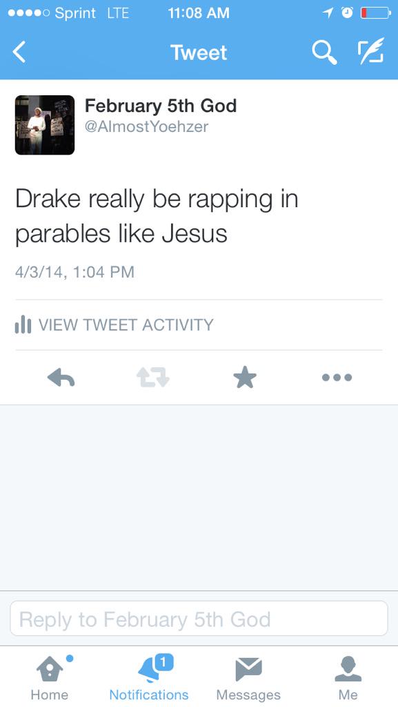 BabaYoehzer's tweet image. #Runthatback: Me on Drake