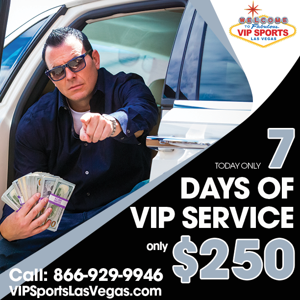 VIPSportsLV's tweet photo. Get 7 days of #VIPSports service for $250 + first 25 callers today get my $500 #OwnerSelection free! 1-866-929-9946 http://t.co/krHUTmyPV1