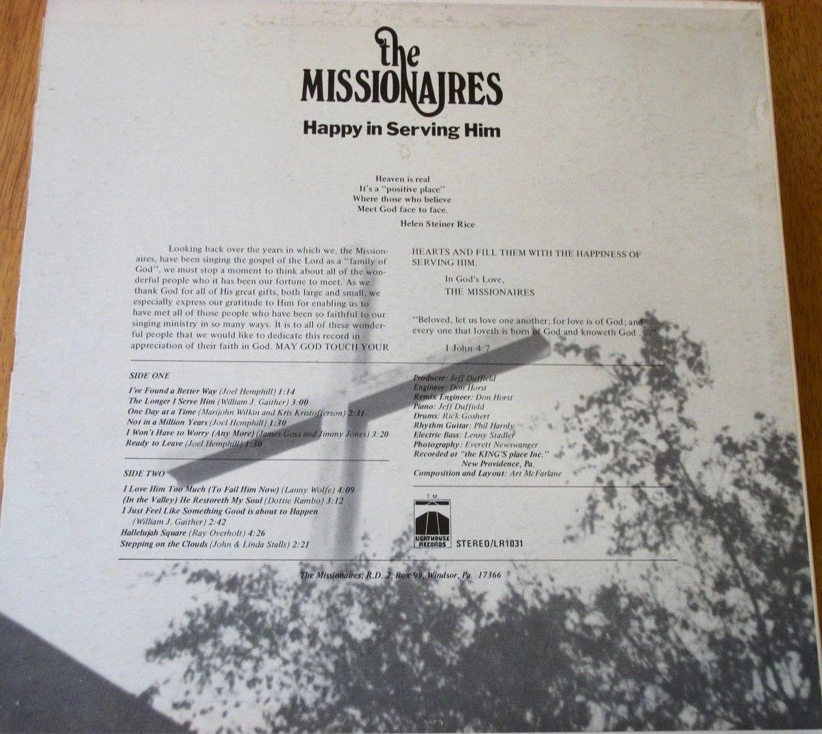 UrComedyMinute's tweet photo. Missionaires / Happy In Serving Him 12" Vinyl LP Record / Lighthouse 4628 http://t.co/GepRW6mMuw #JeffDuffield #Album http://t.co/278baxMRDo