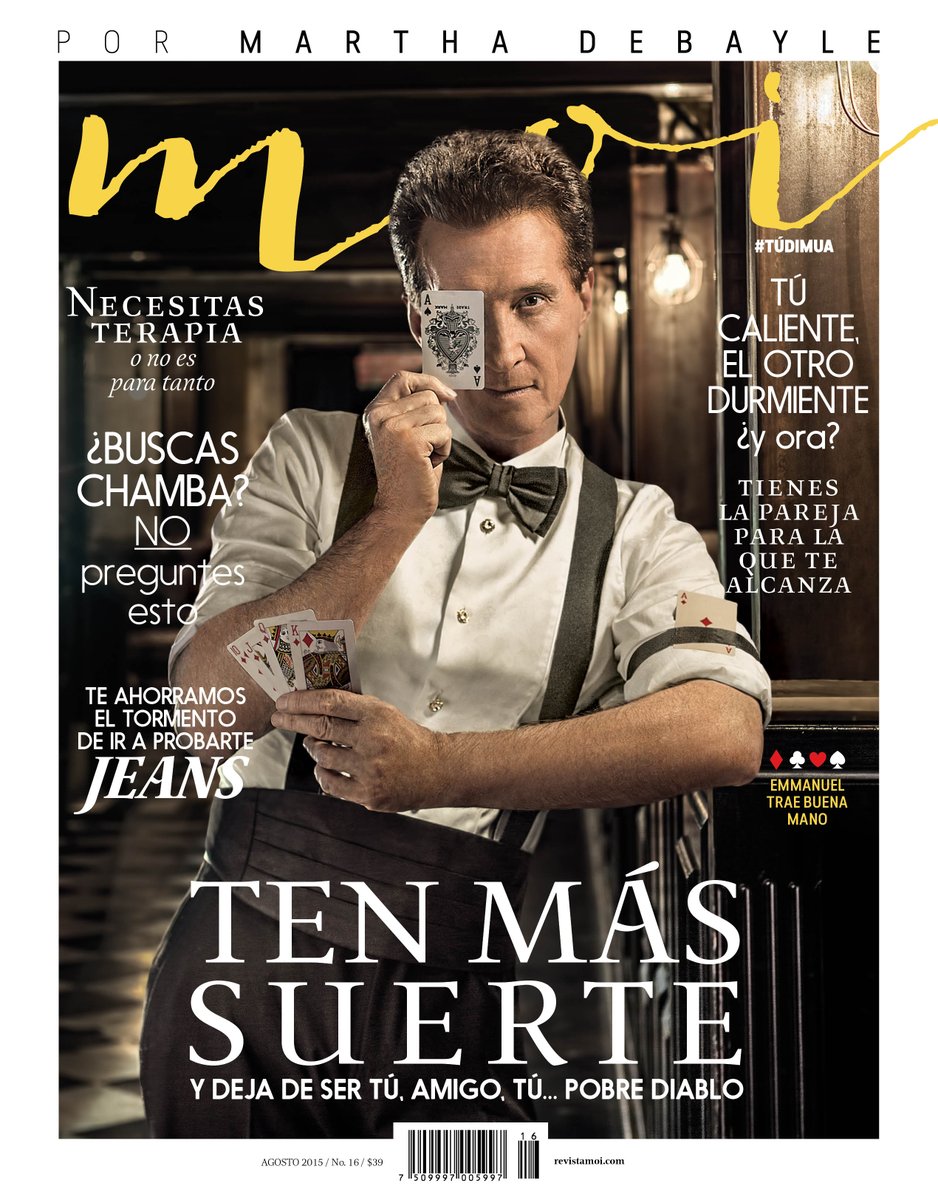 El gran <a href="/EmmanuelOficial/">Emmanuel</a> es la nueva portada de <a href="/revistamoi/">Revista moi</a>!!!!!!! #MoiAgosto