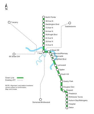 Do you want to see the future hot spots in Calgary real estate? Try following the new Green LRT line. #yycre #yyc