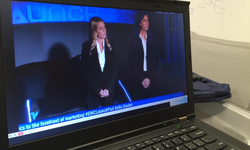SocialTammyBui's tweet photo. #EMCMDP alums representing us all on #EMCLaunchPad. Go @tracy_mcgrath & @BrittanyGhaderi! And go TEXPERTS! http://t.co/E3E4Xa5Hph