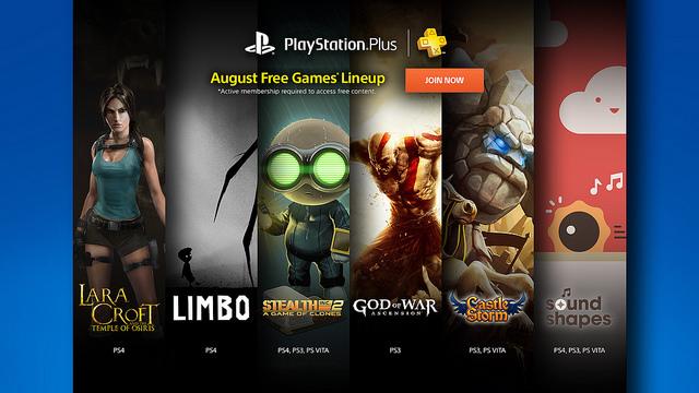 PS Plus August 2015