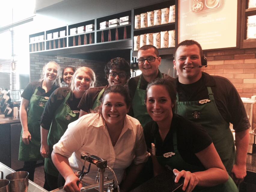 YorkTraci's tweet photo. Great visit to our newest store in the region, SM Aimee &amp; team rocked the opening!! @starbucksprtnrs http://t.co/eW3IfW5vIO