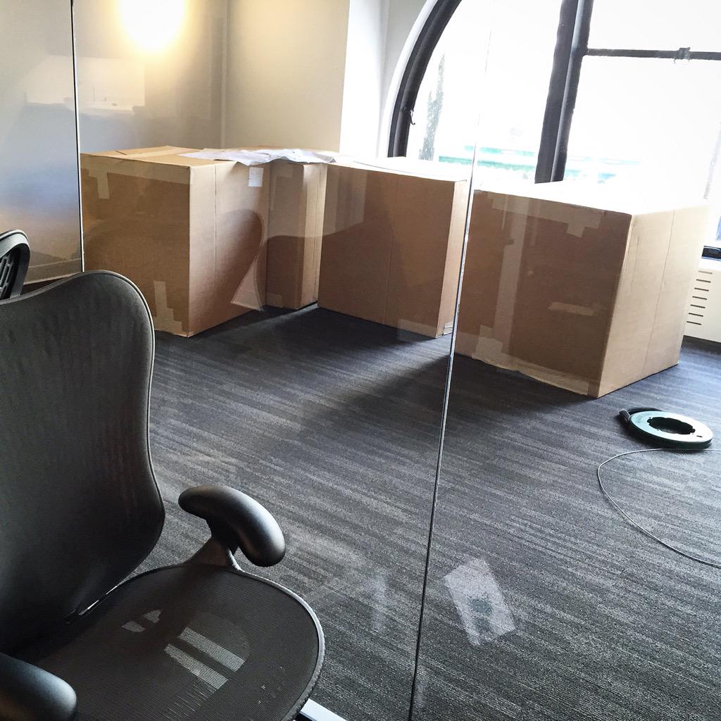 highalpha's tweet image. Delivery and set-up day at #HighAlpha - our new offices are almost ready for us!