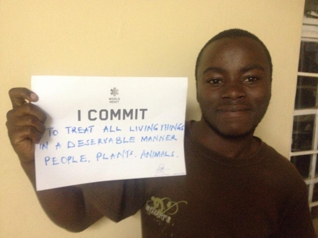 WorldMeritUG's tweet image. Taking the #ICommit Pledge #WorldMerit15