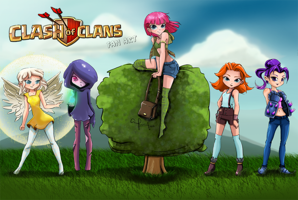 Clash Of Clans On Twitter Teen Clash Ladies By Ronny Sanchez Submit 