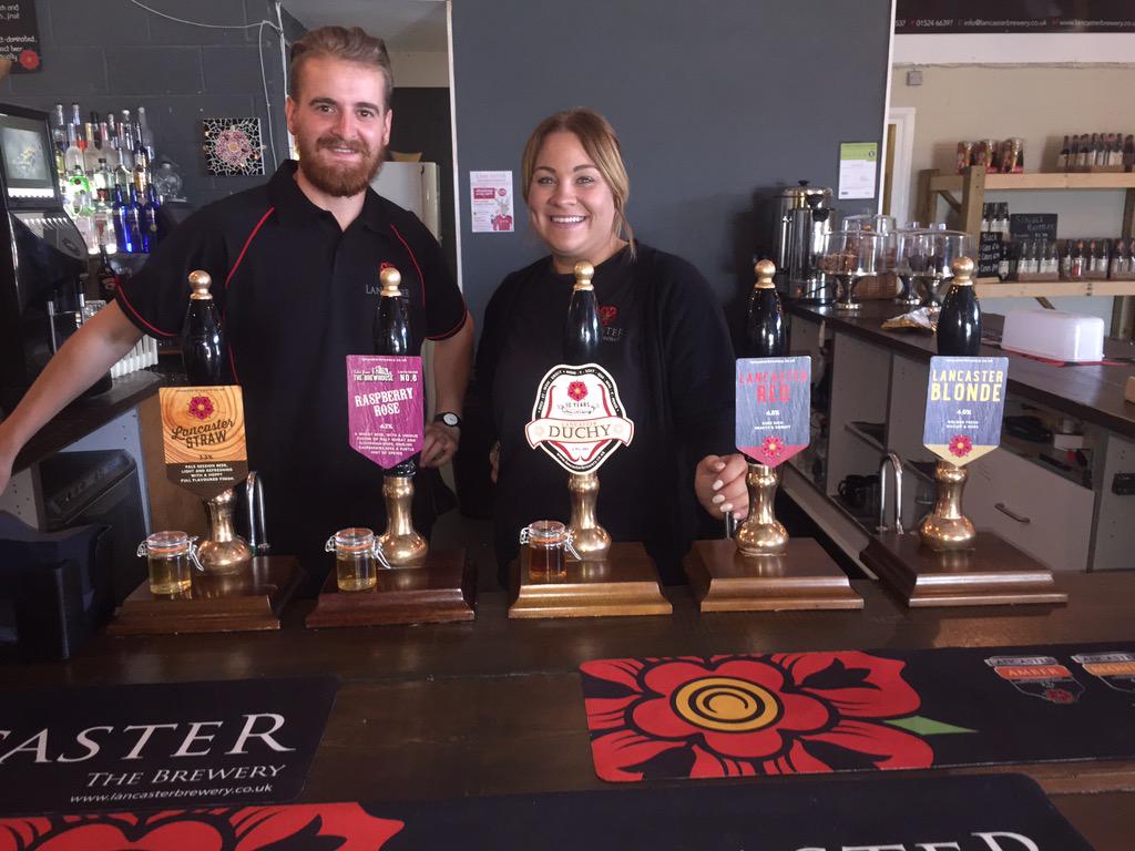 OTB today #lancasterstraw #raspberryrose #duchy + all our core range so come and say hi to Rob and Danielle!