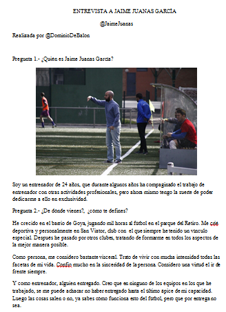 DominioDeBalon's tweet photo. Entrevista realizada a @JaimeJuanas , del cuerpo técnico de @AlcobendasSP y @CDElCasar . http://t.co/h59LiFowLM