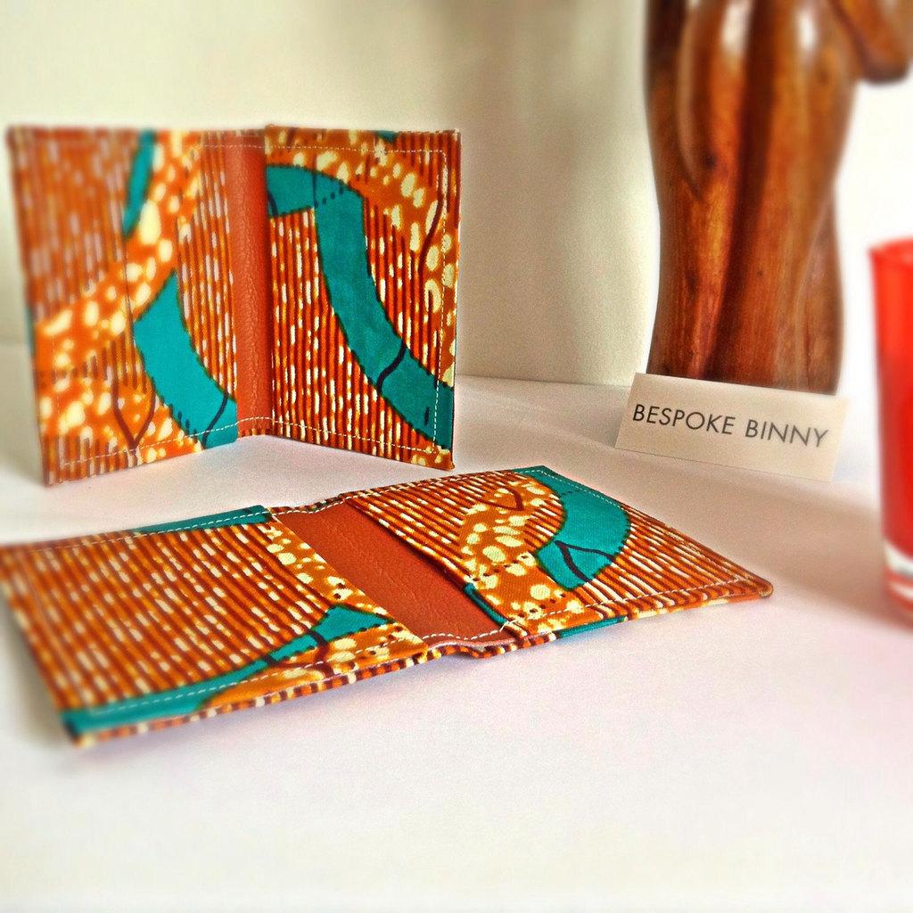MsYaaObenewa's tweet photo. Handmade African Print Card Holder/ oyster card holder/ Travelcard wallet - orange, turquoise by BespokeBinny (9.99… http://t.co/gMtx3p0HE7