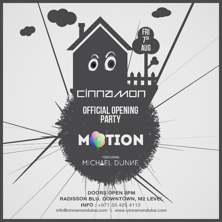 CinnamonDubai's tweet photo. The Doors Open On 7th of August! #StayTuned #ReLaunch #BigNight #Dubai #Downtown #HouseMusic #ForTheLoveOfEDM! #Boom http://t.co/vN6fONrHFi