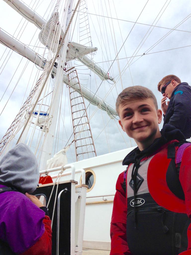 First cadet stepping onboard #TSRoyalist is from <a href="/472Sqn/">472 (Hoylake) Sqn</a> <a href="/MerseysideWing/">Merseyside Wing</a> #MWBristolCamp