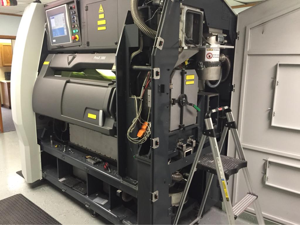 3rdDim3DPrint's tweet image. Our ProX300 undergoing a material swap. Full system clean and pipe change as powder contamination is not a good thing