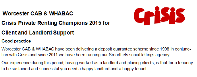 CrisisPractice's tweet image. Great example of how supporting both landlords &amp;amp; tenants equally can help homeless people  #prschampion @cab_whabac