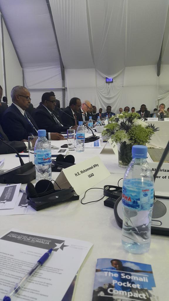 President Hassan Sheikh opened the 2nd High Level Partnership Forum in #Mogadishu #Somalia #HLPF2015